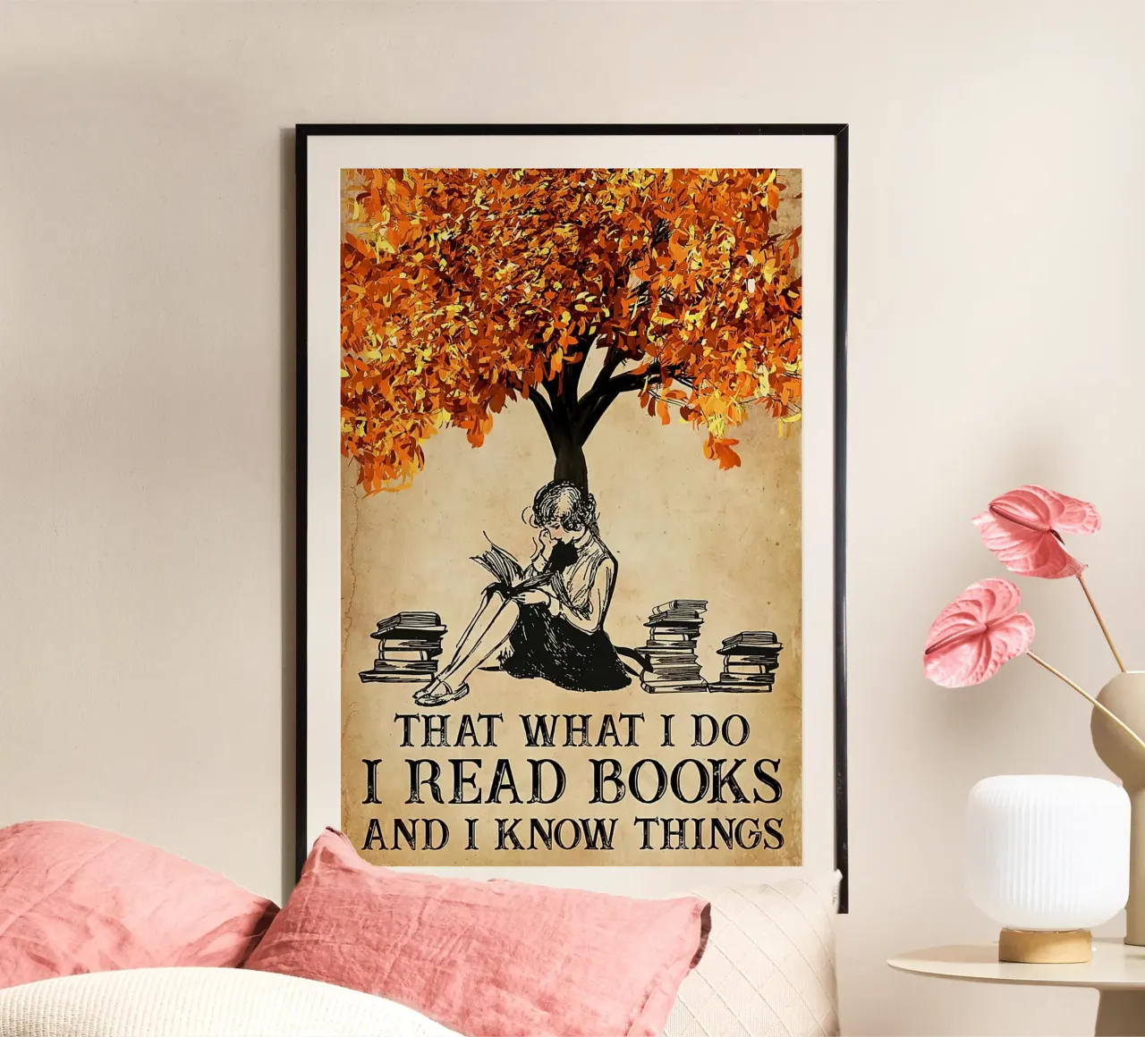 Girl That's What I Do I Read Books And I Know Things Hahnemühle von Aaronshop