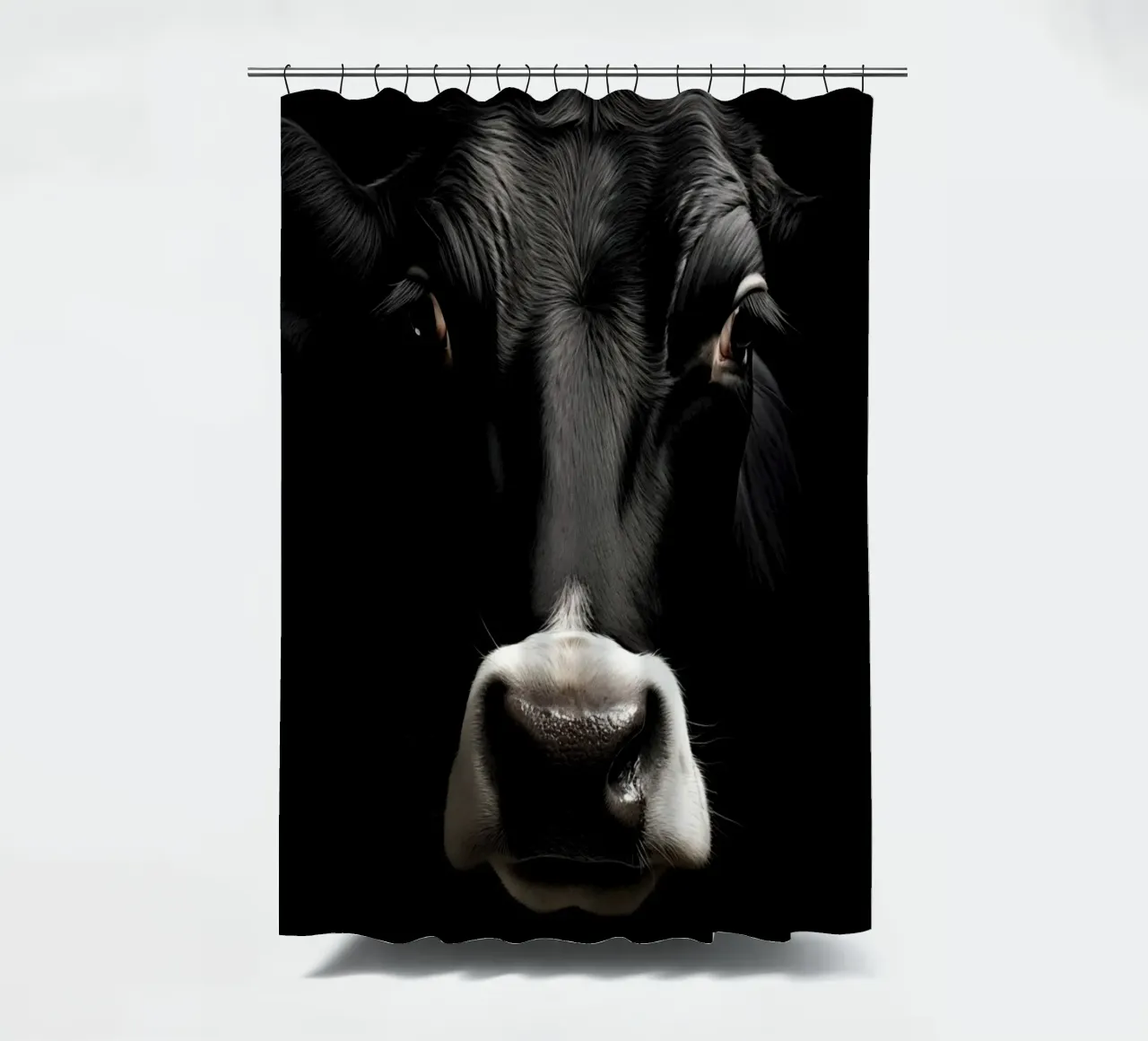 Mucca in bianco e nero tenda da doccia da Imagine