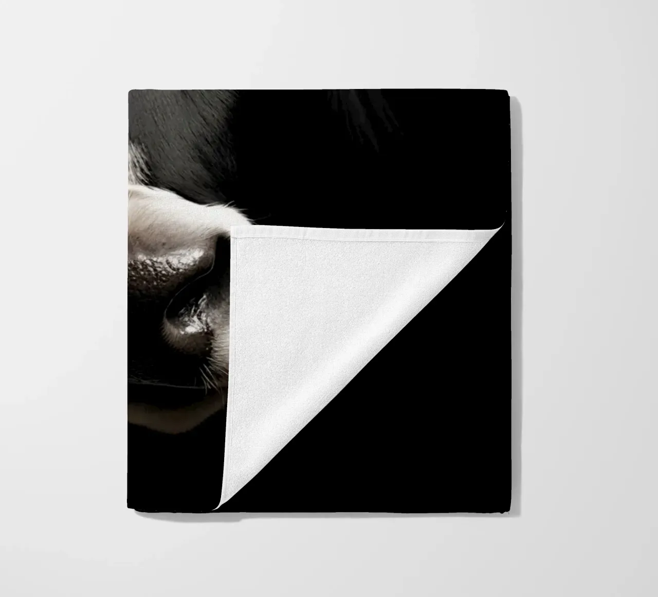 Mucca in bianco e nero telo mare da Imagine