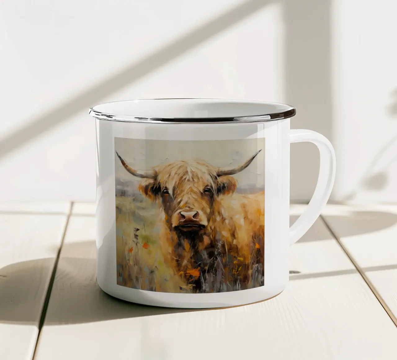 Highlander scozzese tazza in smalto da Imagine