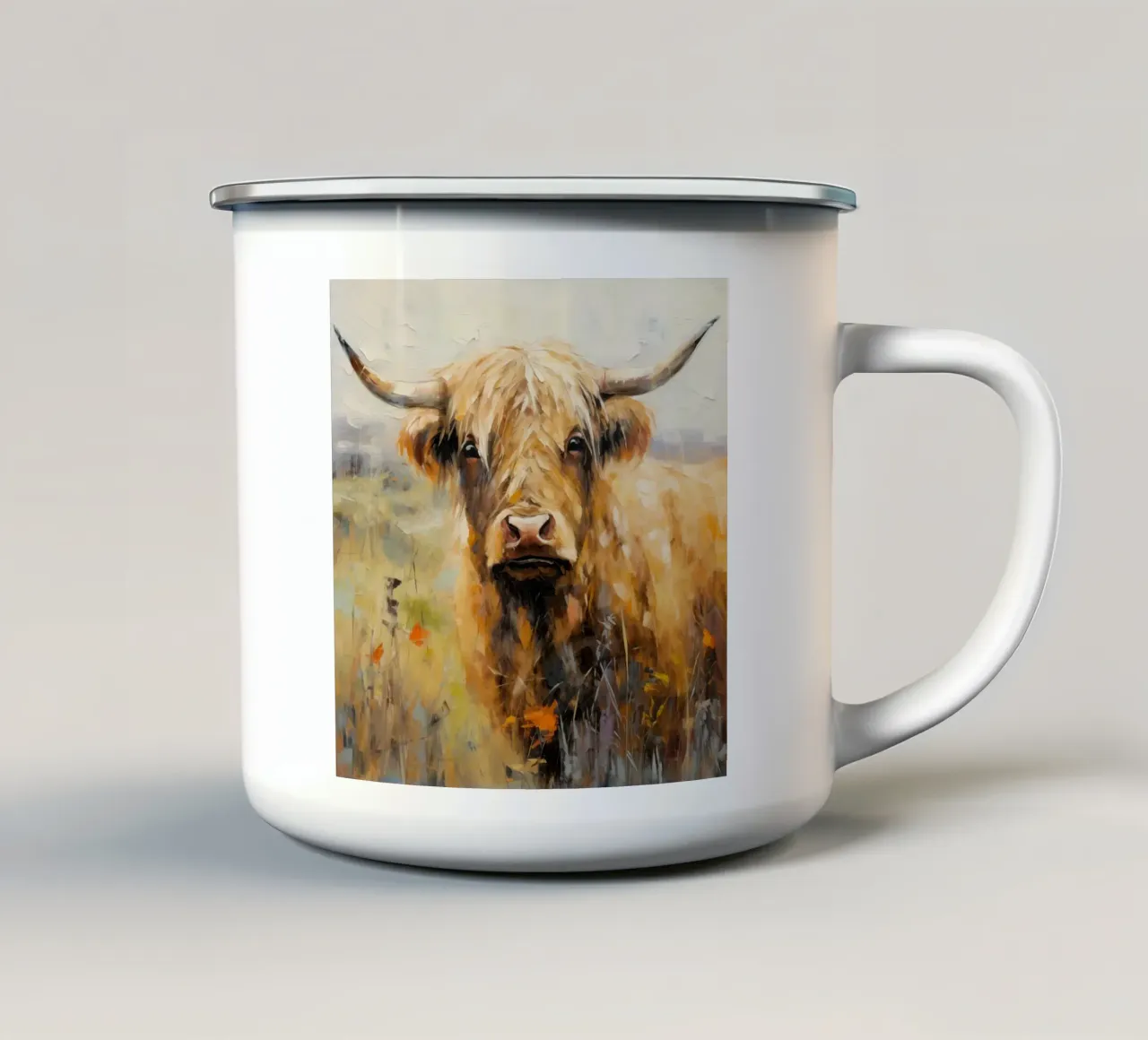 Highlander scozzese tazza in smalto da Imagine