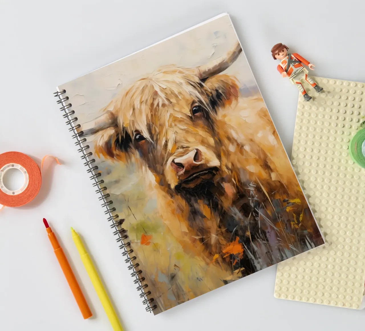 Scottish Highlander spiral notebook by Imagine