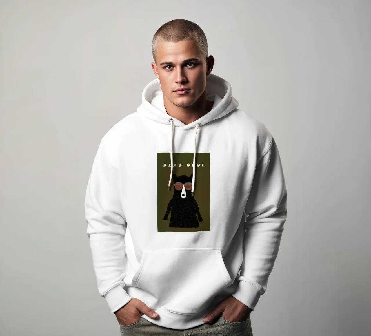 bear cool felpa con cappuccio da Brian Buckley