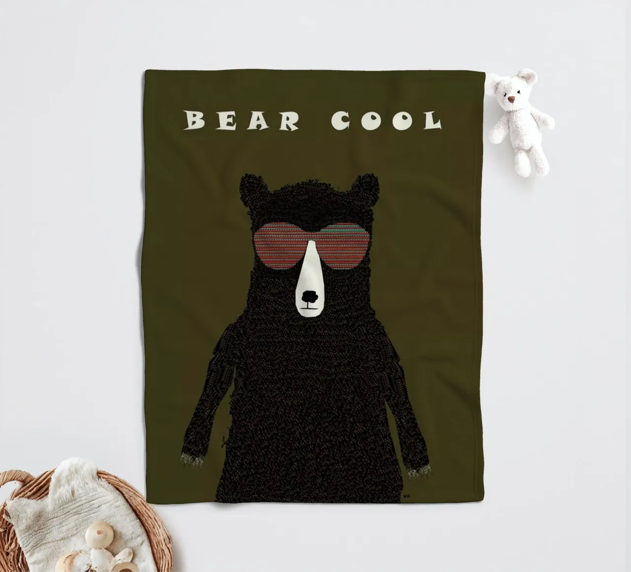 bear cool fleecedeken van Brian Buckley