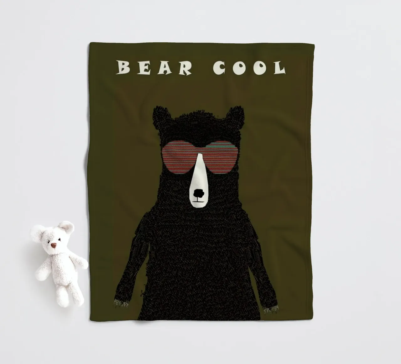 bear cool fleecedeken van Brian Buckley