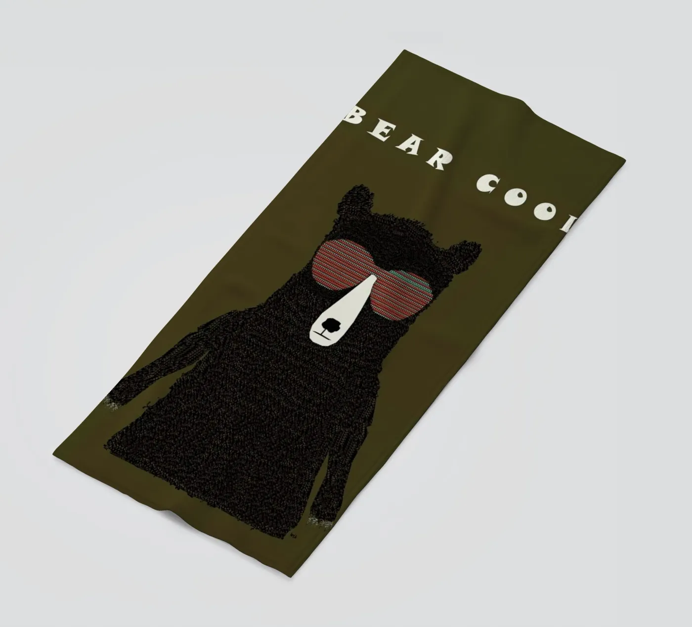 bear cool strandhanddoek van Brian Buckley