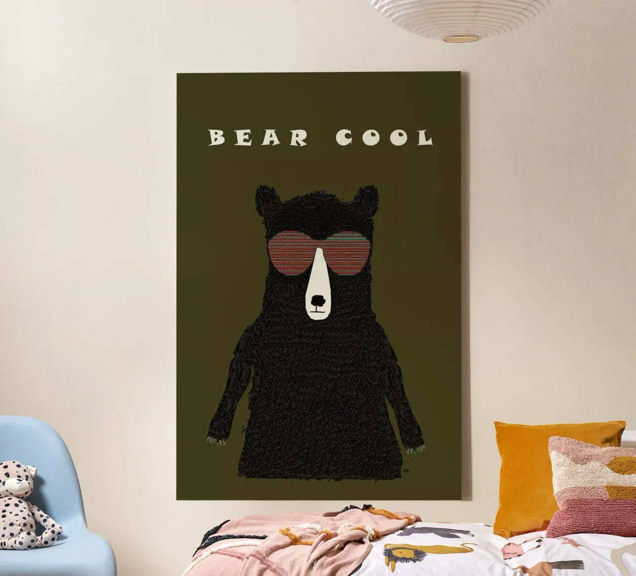 bear cool tela con Cornice a cassetta da Brian Buckley