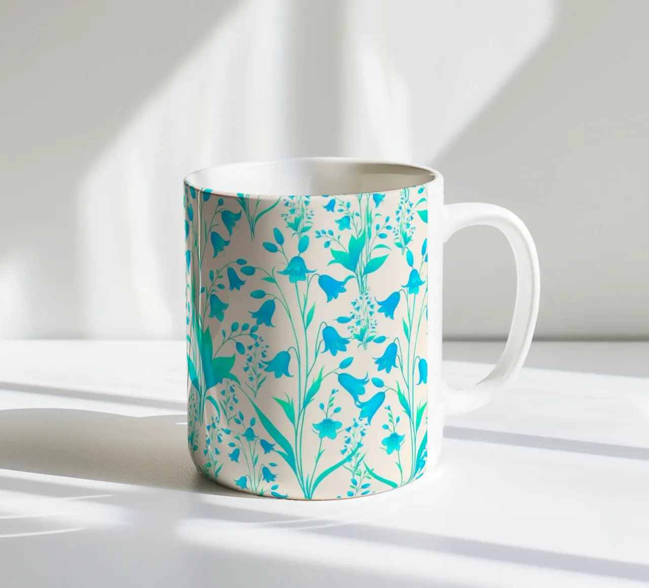 Campanule Menta Turchese tazza in ceramica da SilverPegasus