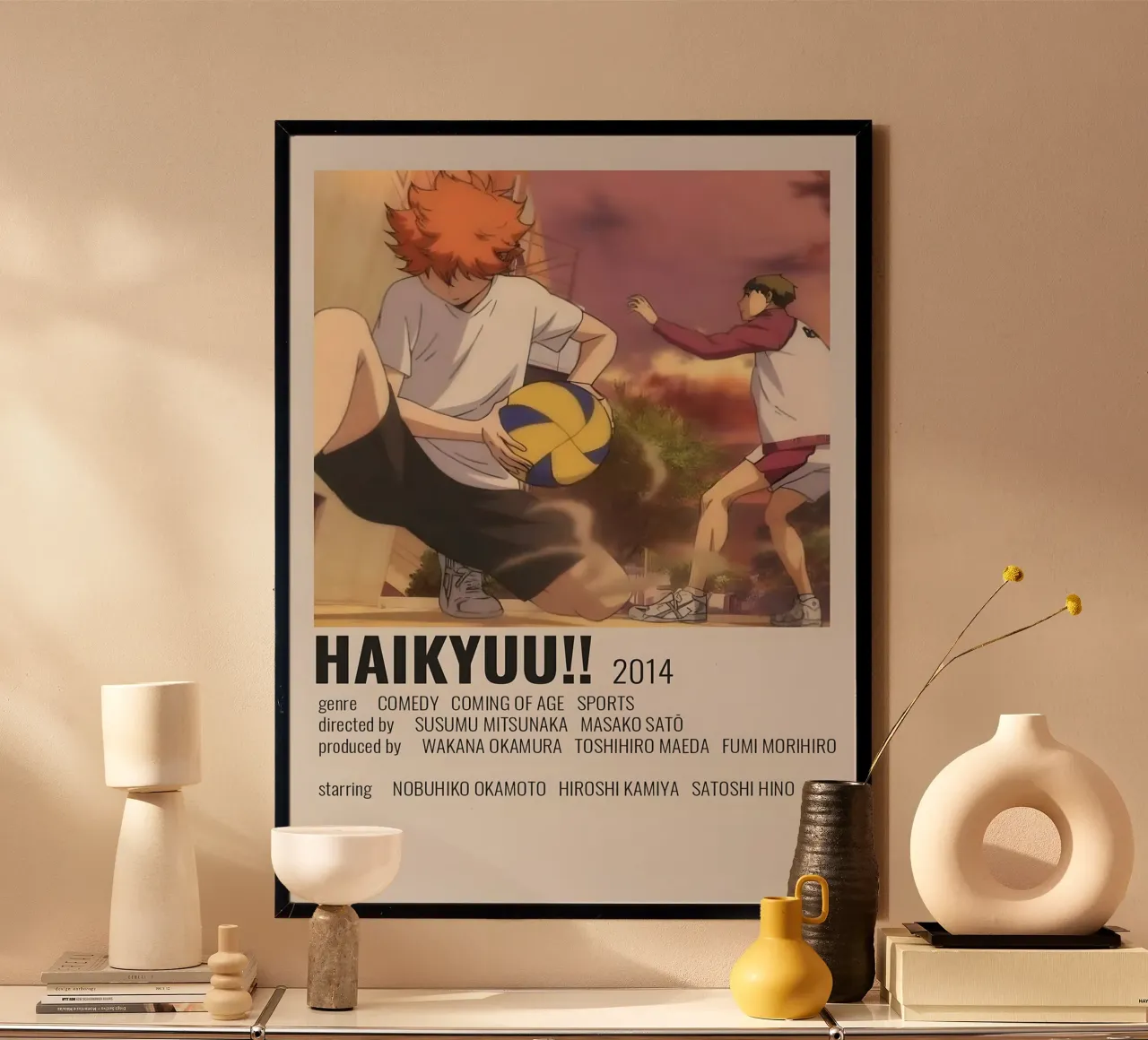 HAIKYUU!!  2014 poster con telaio in alluminio da Totoya