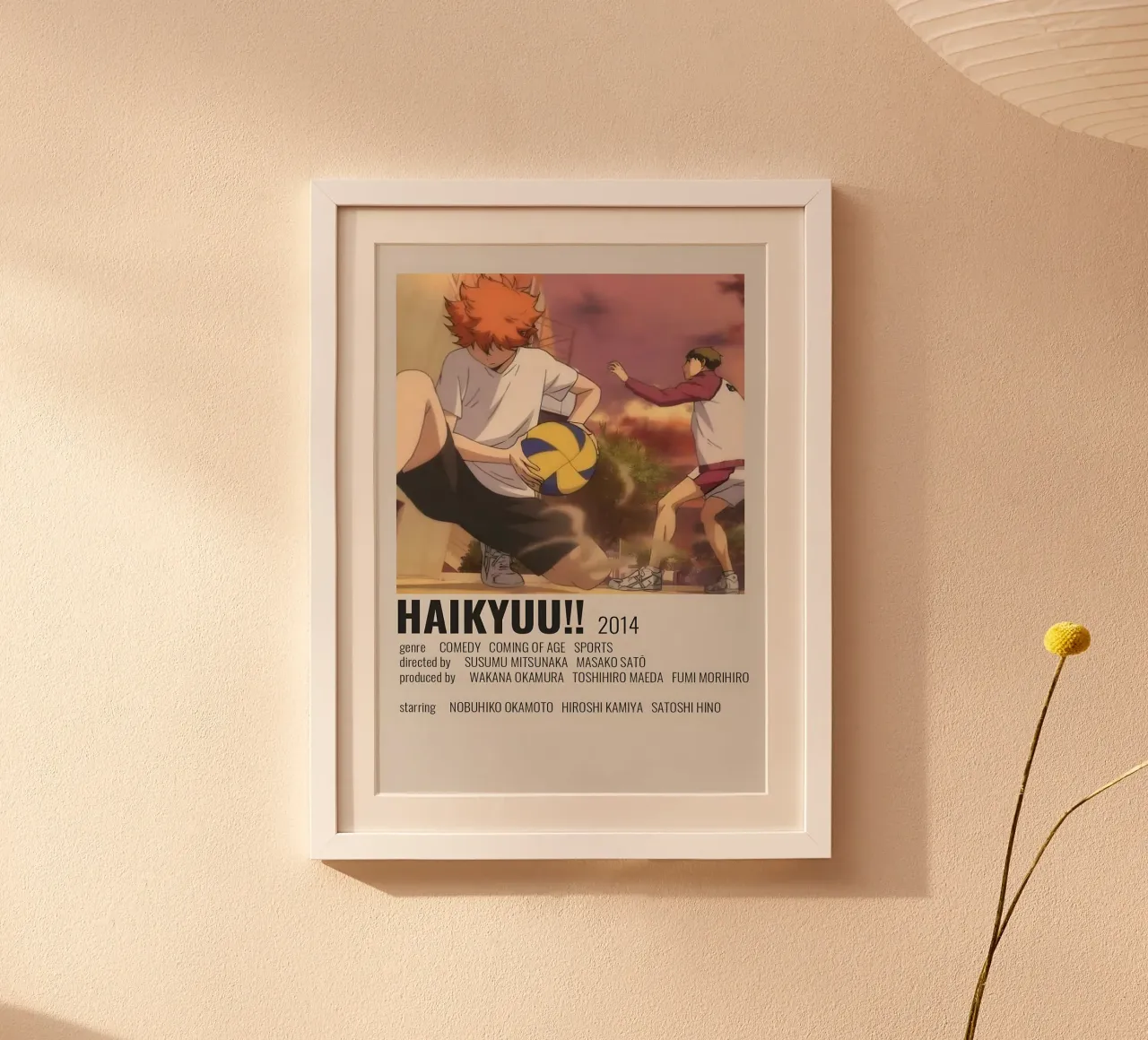 HAIKYUU!!  2014 poster con telaio in alluminio da Totoya