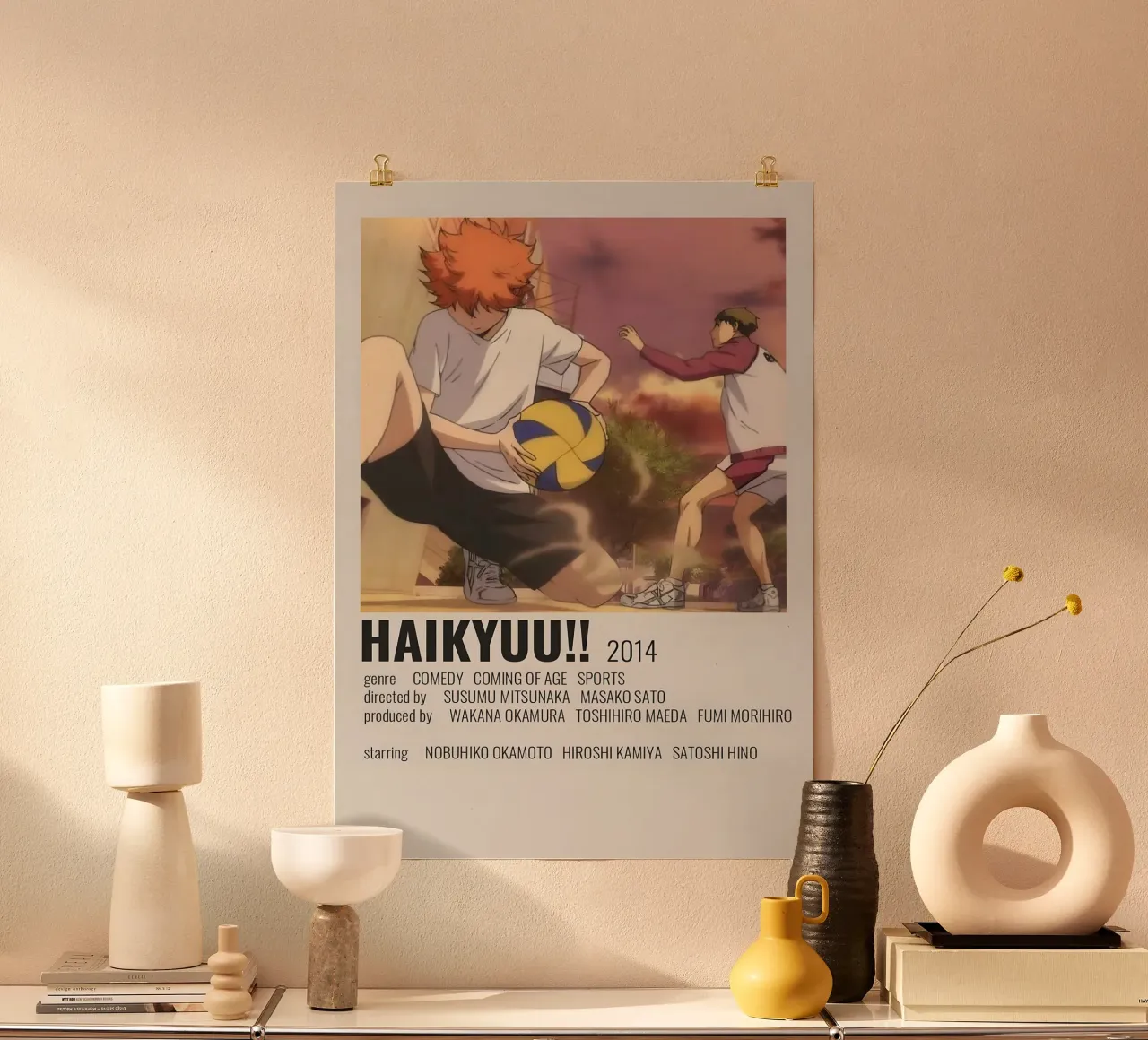 HAIKYUU!!  2014 poster con telaio in alluminio da Totoya