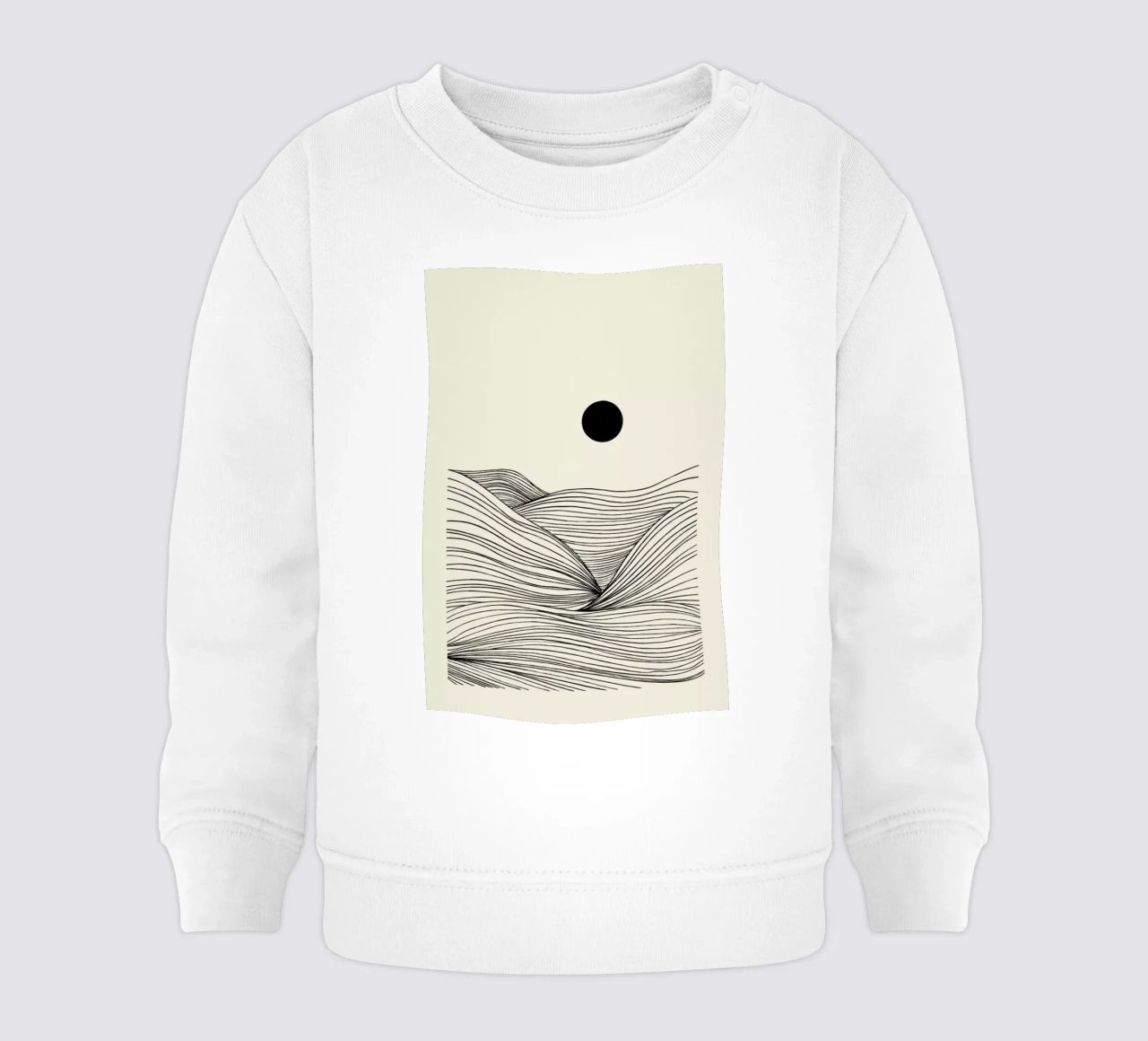 Waves in a Storm felpa neonato da Graphite