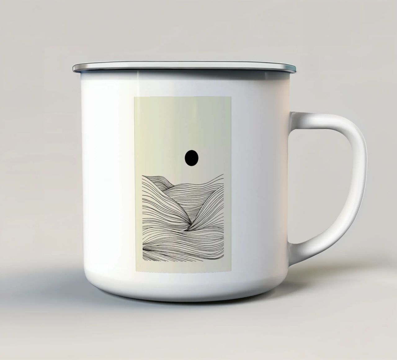 Waves in a Storm tazza in smalto da Graphite