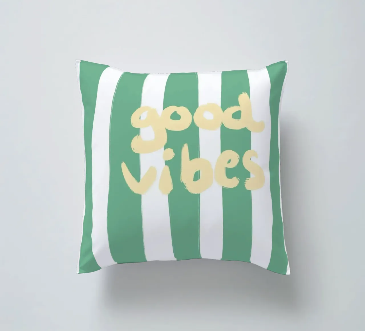good vibes stripes cuscino da Poster Print Studio