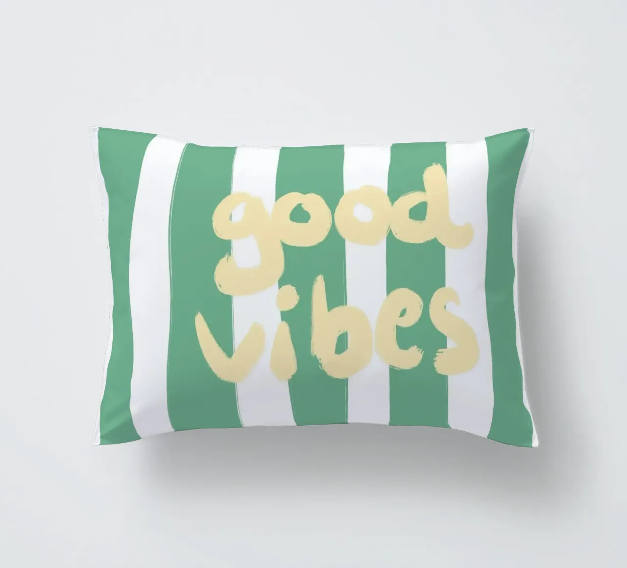 good vibes stripes cuscino da Poster Print Studio