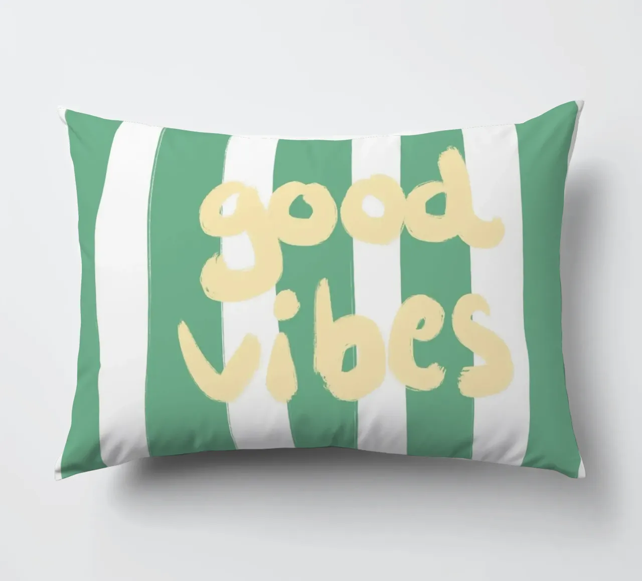 good vibes stripes cuscino da Poster Print Studio