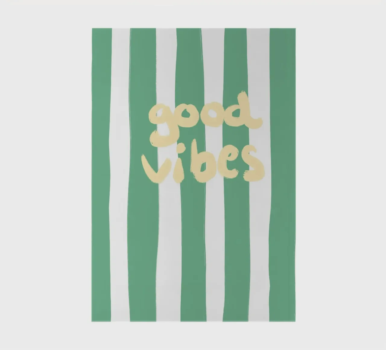 good vibes stripes notebook by Poster Print Studio