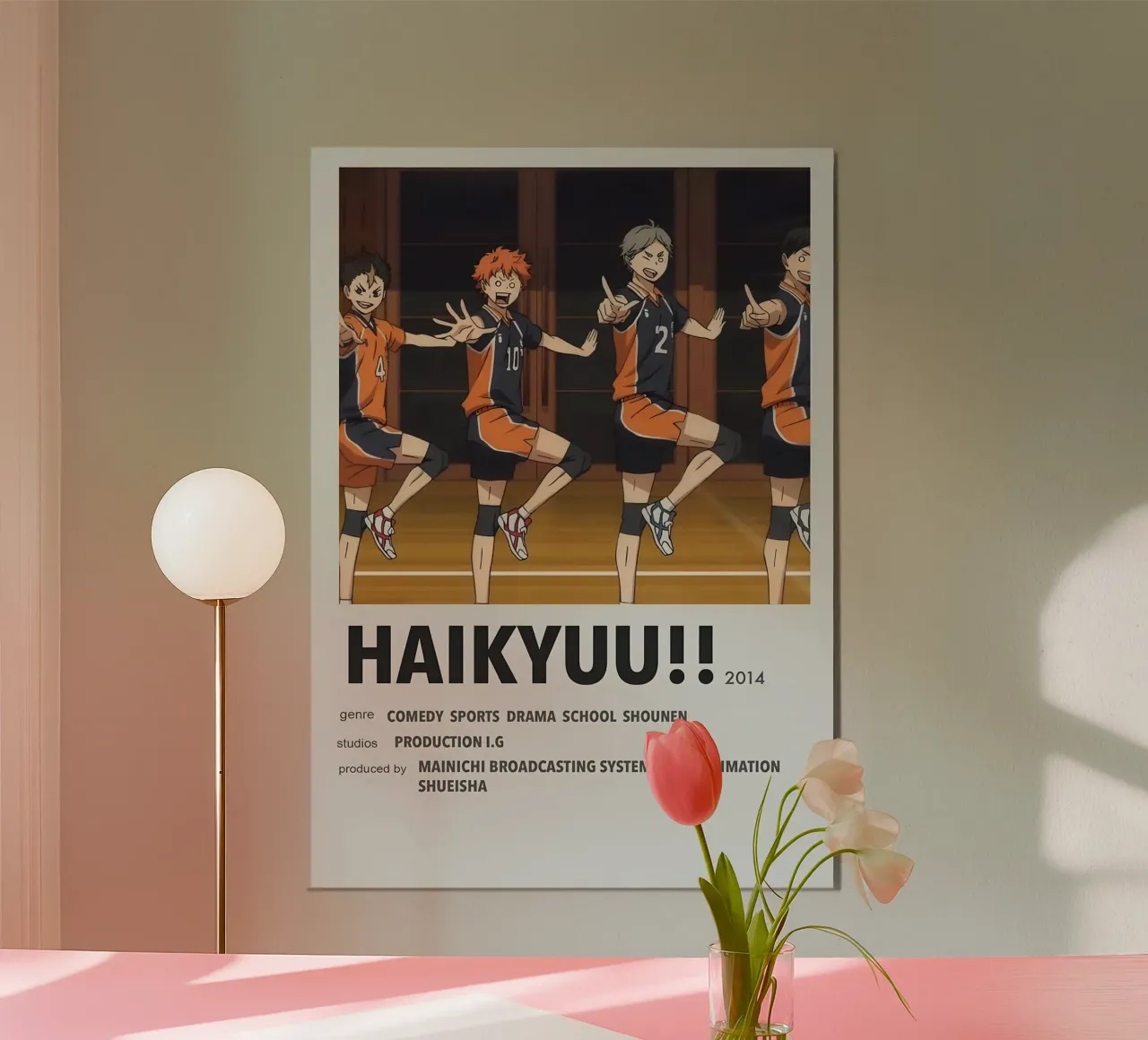 HAIKYUU!!  2014 poster con telaio in plastica da Totoya