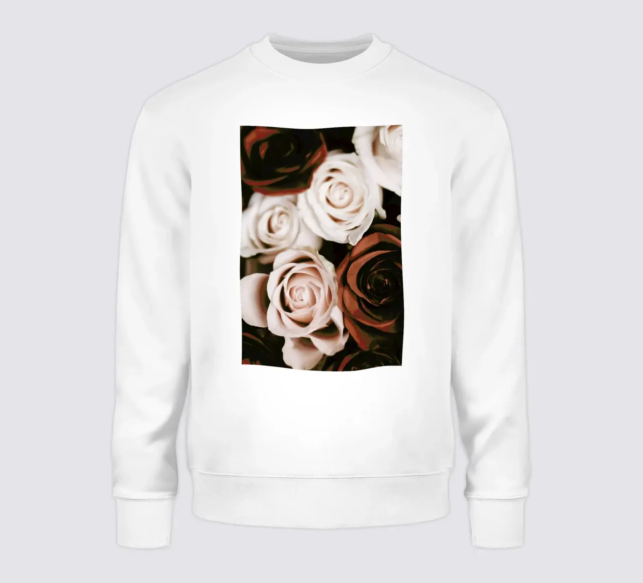 Mocca And Cream Roses felpa da Ingrid Beddoes