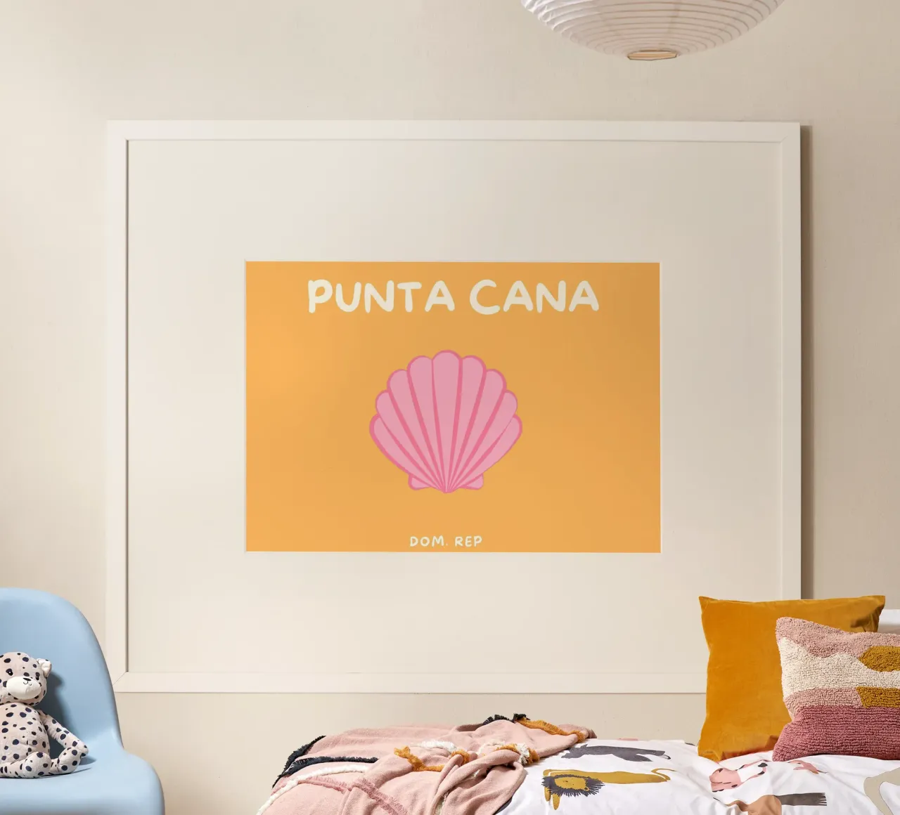 Conchiglia di Punta Cana: Arte tropicale minimalista - Spiaggia, carini, tr poster da NorwesClub