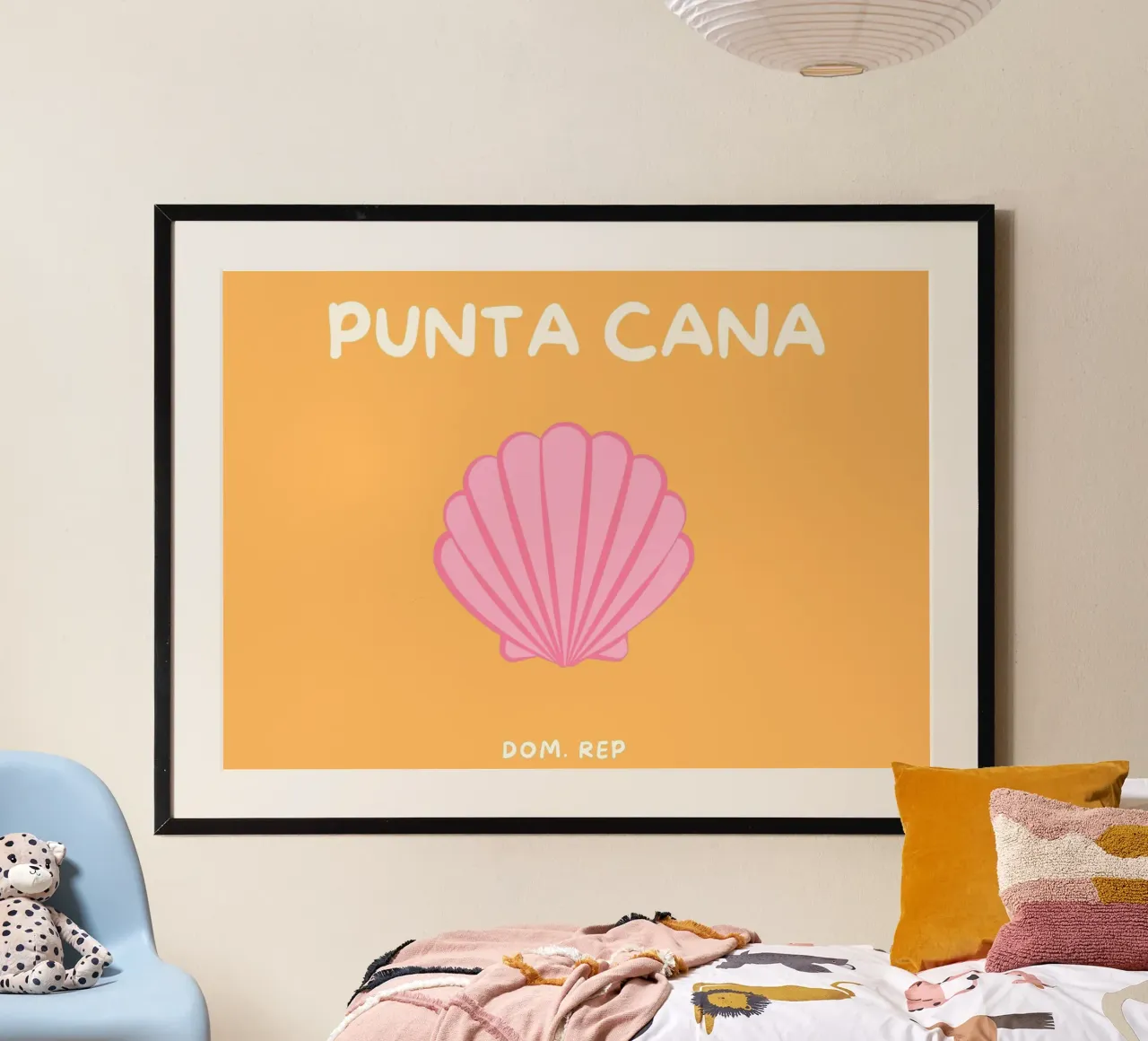 Conchiglia di Punta Cana: Arte tropicale minimalista - Spiaggia, carini, tr poster da NorwesClub