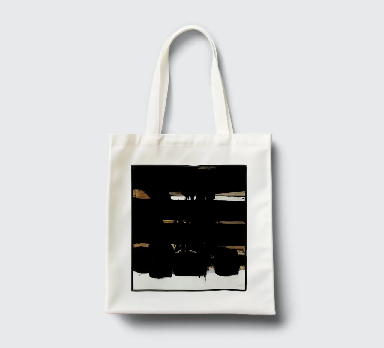 Bottiglie Pierre Soulages Nicolas de Stael borsa in juta da Spencershop