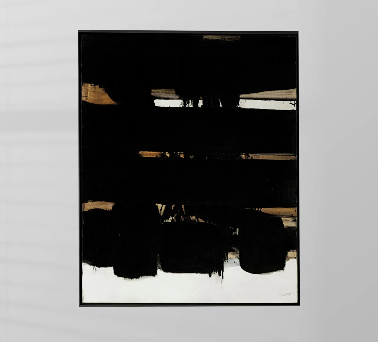 Bottiglie Pierre Soulages Nicolas de Stael pellicola backlit da Spencershop