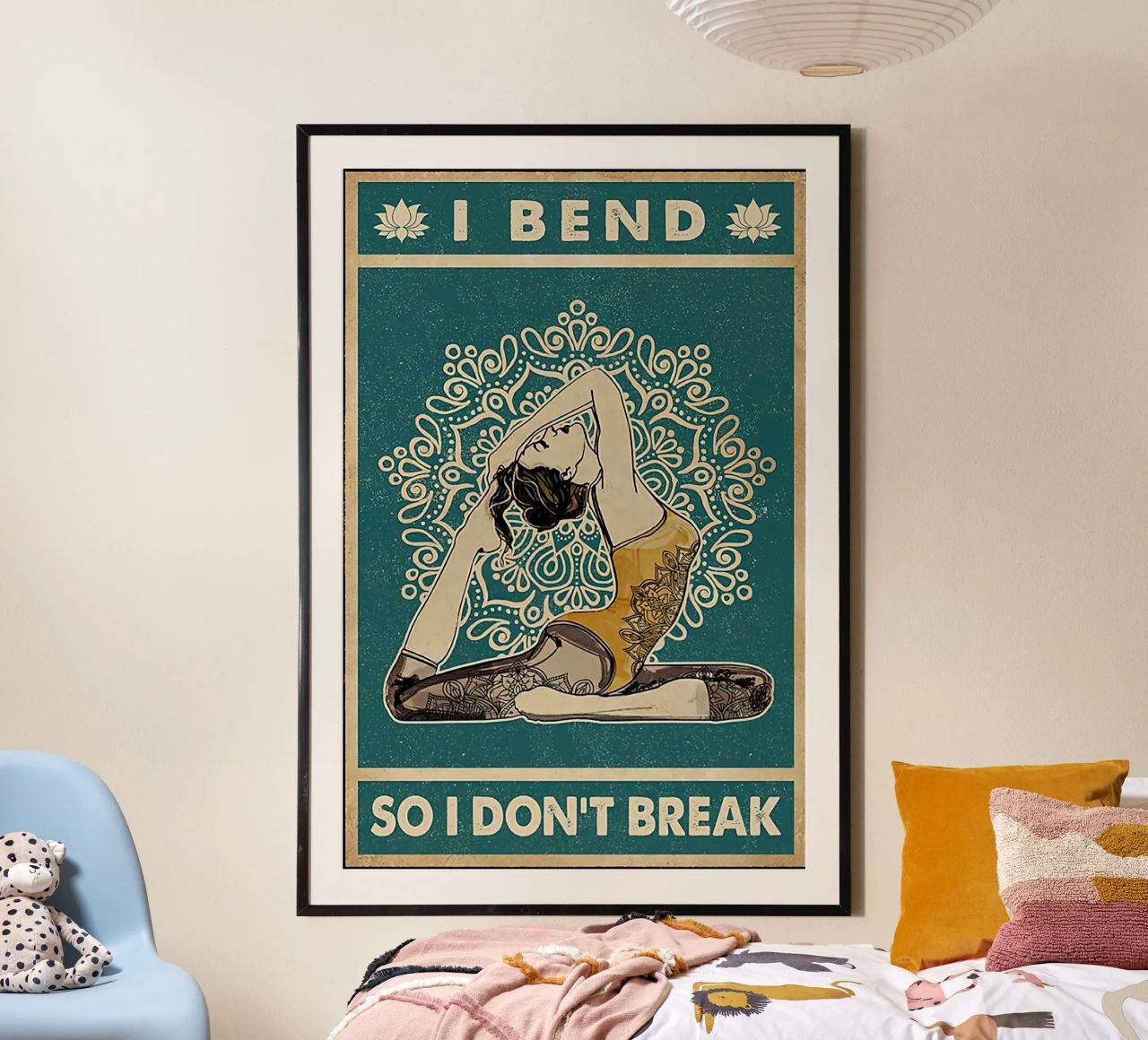 I Bend So I Don T Break Yoga Girl poster by Aaronshop