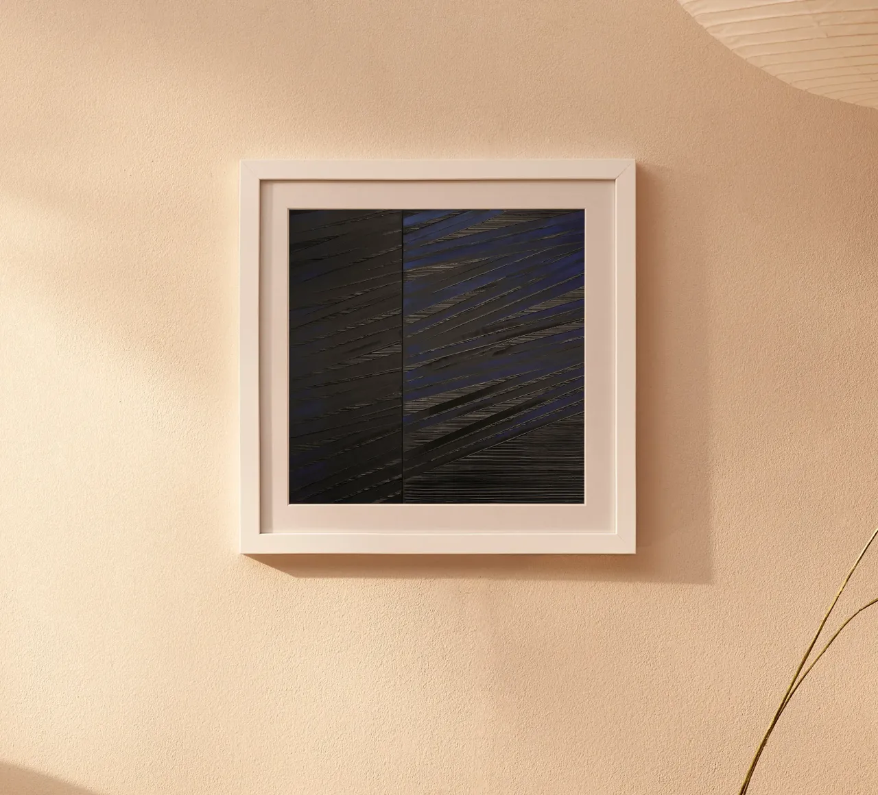 Pierre Soulages Pittura 222 x 222 cm poster con telaio in legno da Spencershop