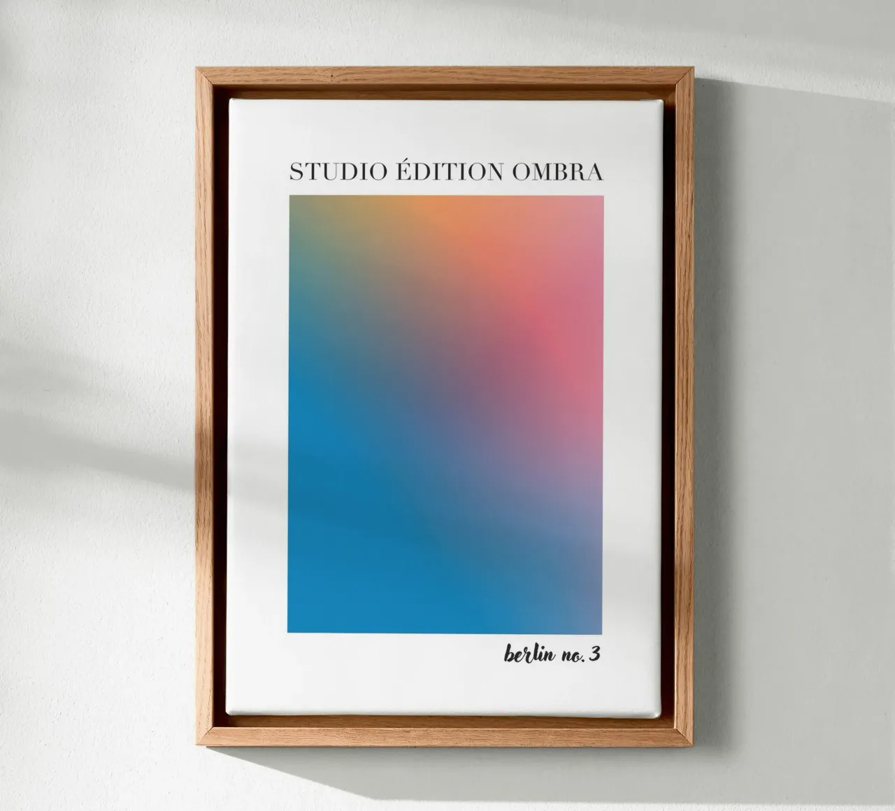 Studio Edition Ombra Berlin No 3 canvas met Baklijst van Poster Print Studio