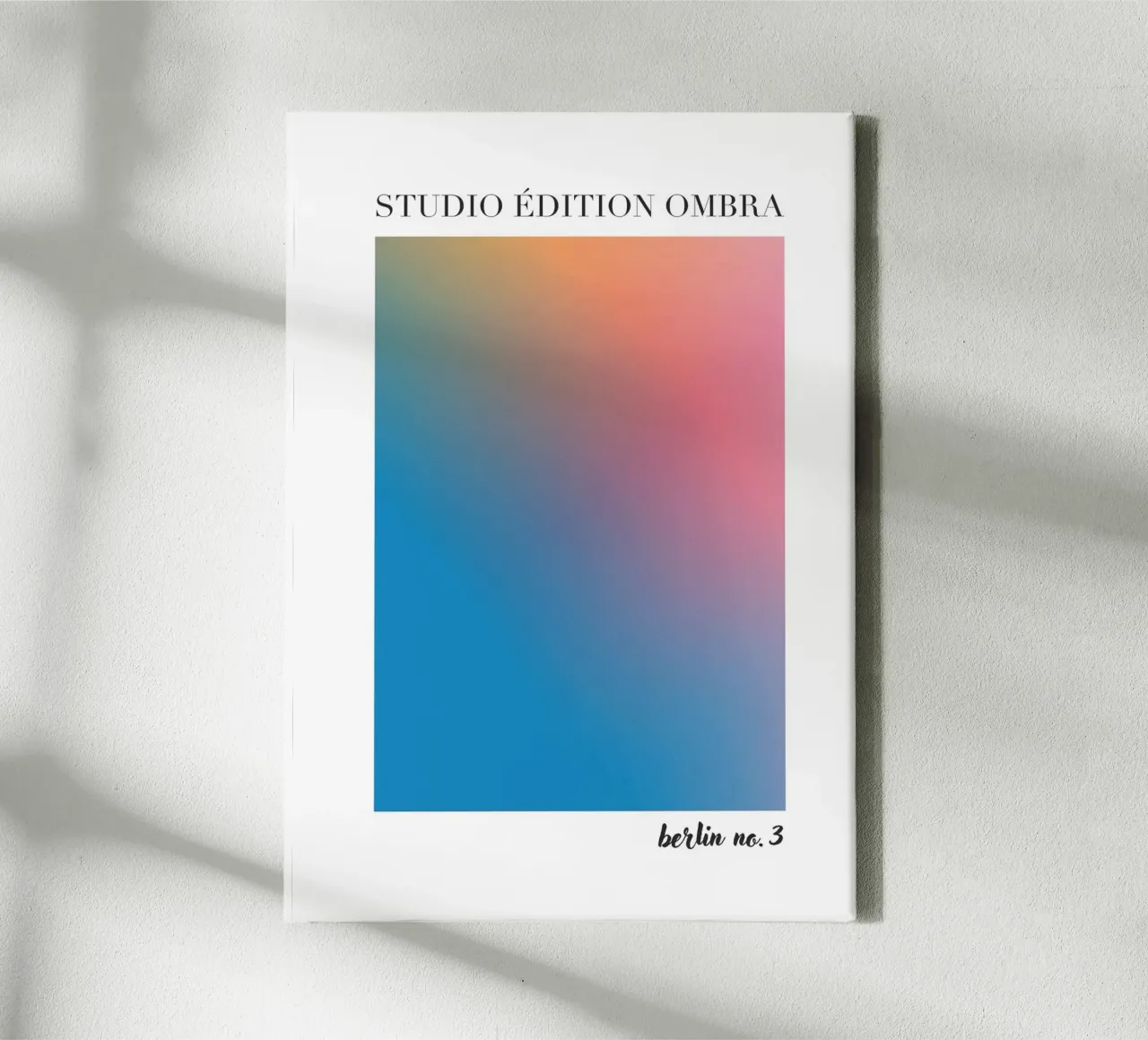 Studio Edition Ombra Berlin No 3 canvas met Baklijst van Poster Print Studio