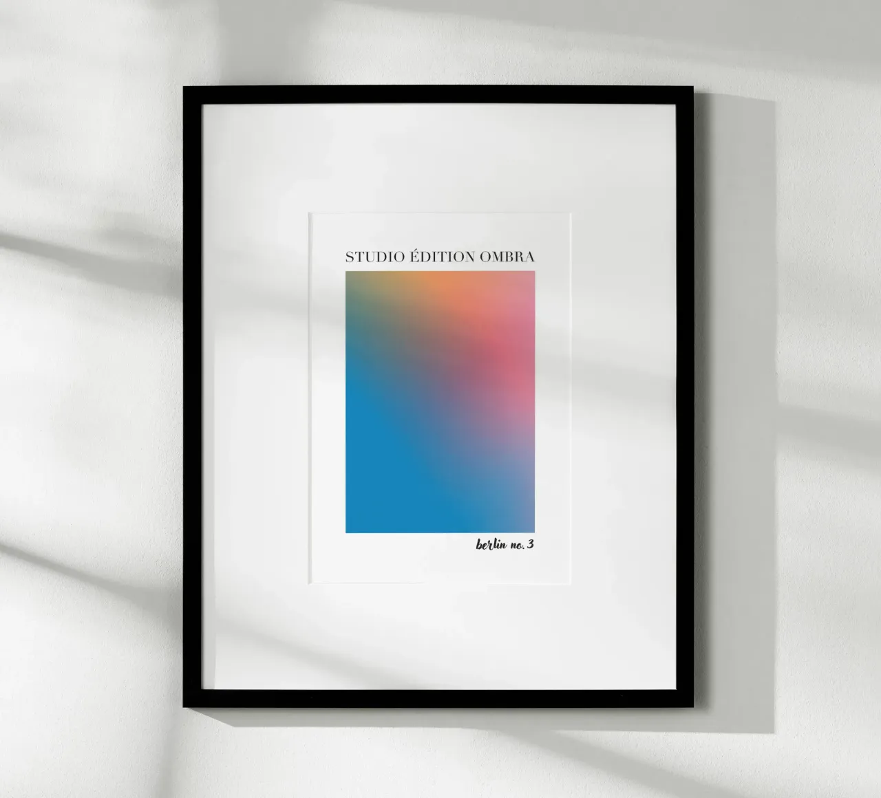 Studio Edition Ombra Berlin No 3 poster con telaio in plastica da Poster Print Studio