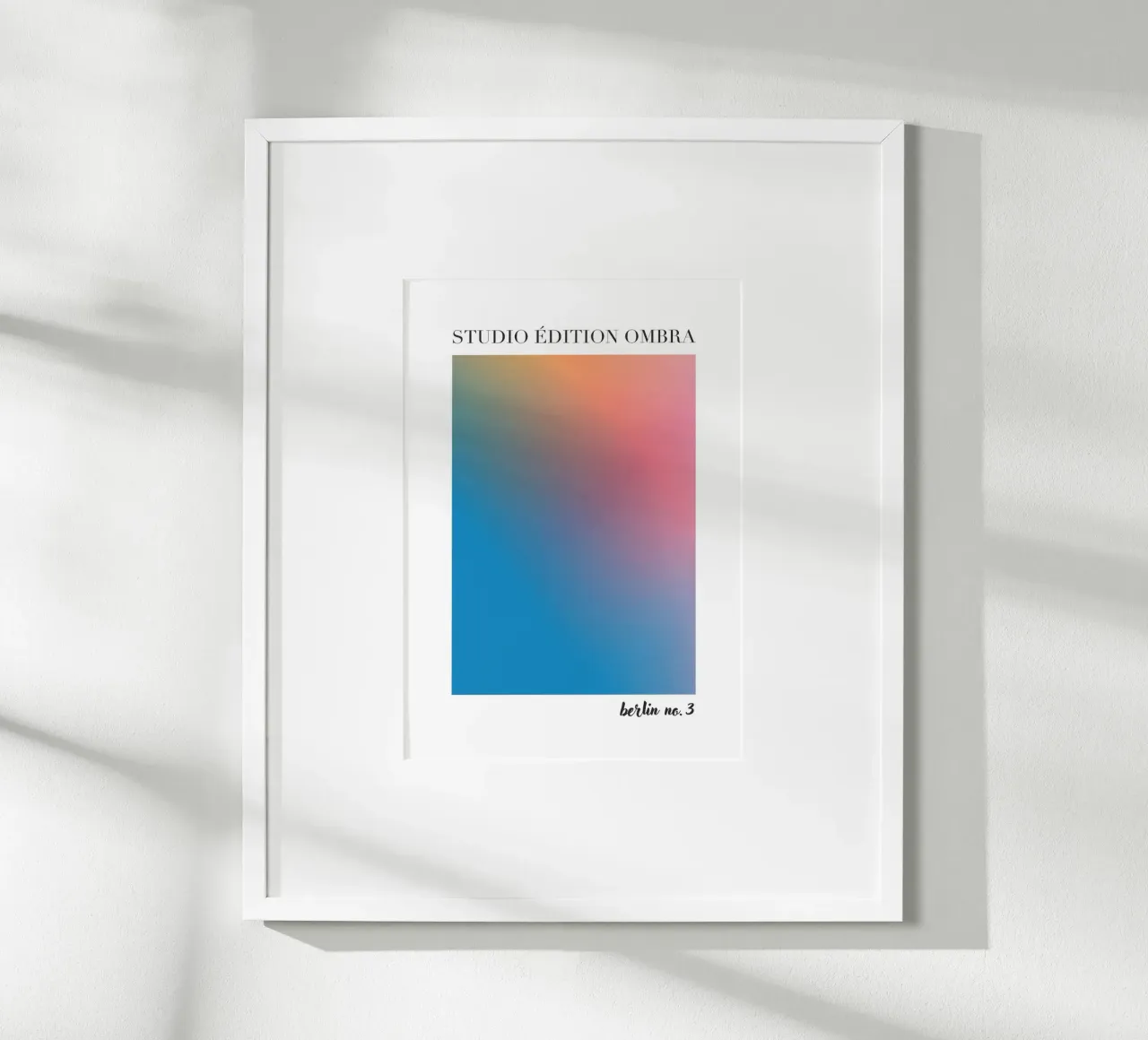 Studio Edition Ombra Berlin No 3 poster con telaio in plastica da Poster Print Studio