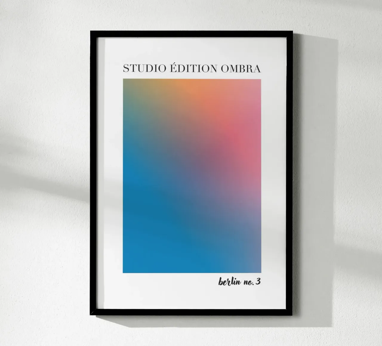 Studio Edition Ombra Berlin No 3 poster con telaio in plastica da Poster Print Studio