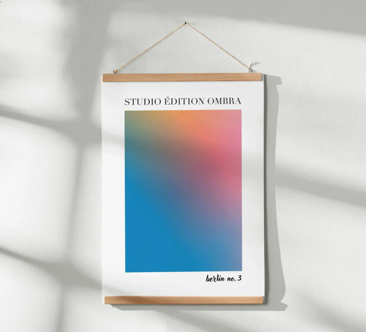 Studio Edition Ombra Berlin No 3 poster con telaio in plastica da Poster Print Studio