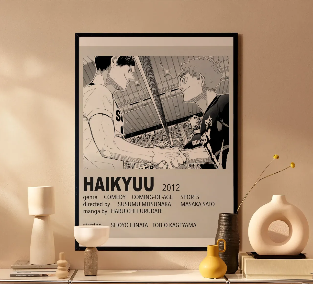 HAIKYUU!!  2012 poster con telaio in plastica da Totoya