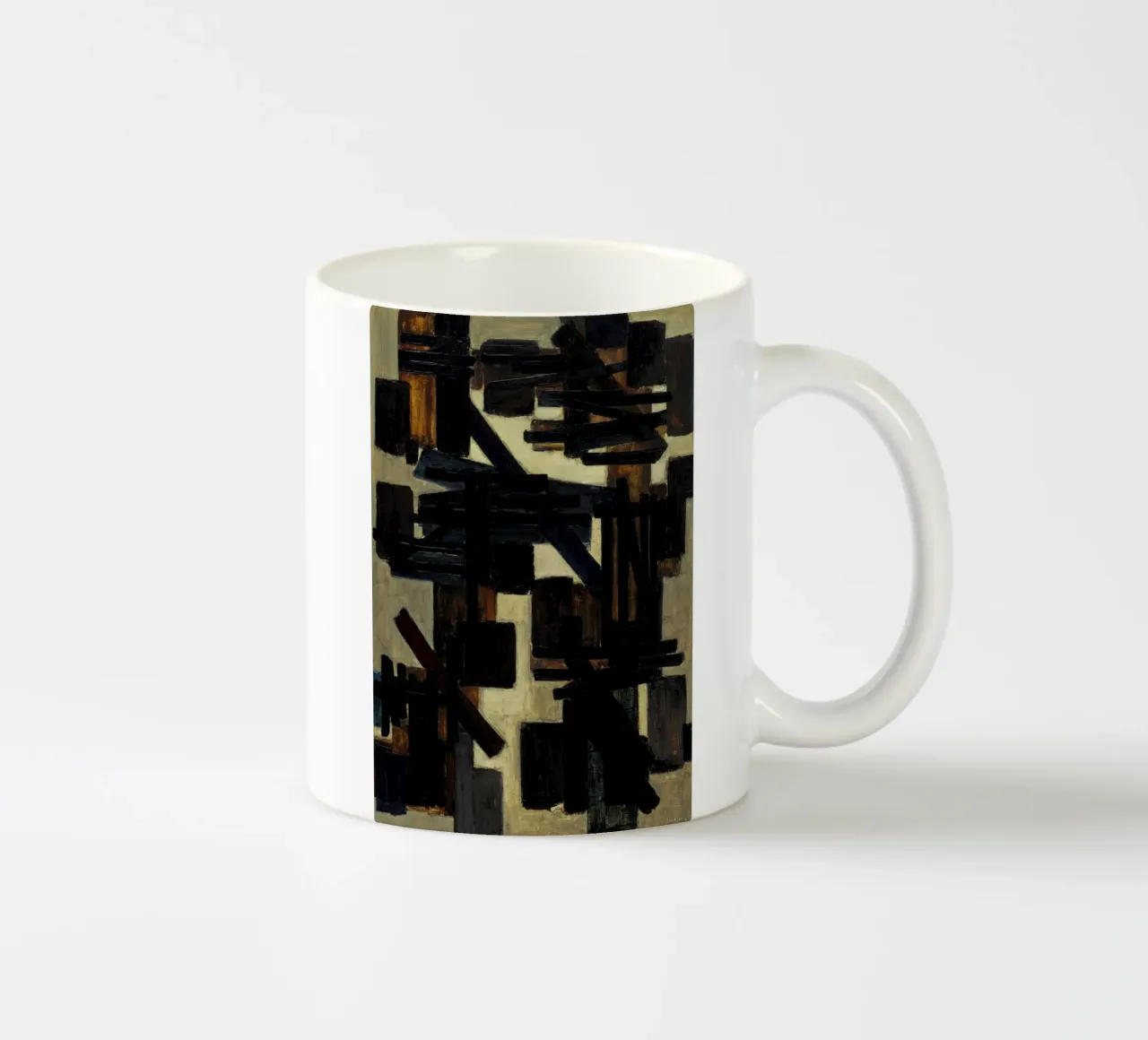Pierre Soulages Pittura 130 x 89 cm tazza in ceramica da Spencershop