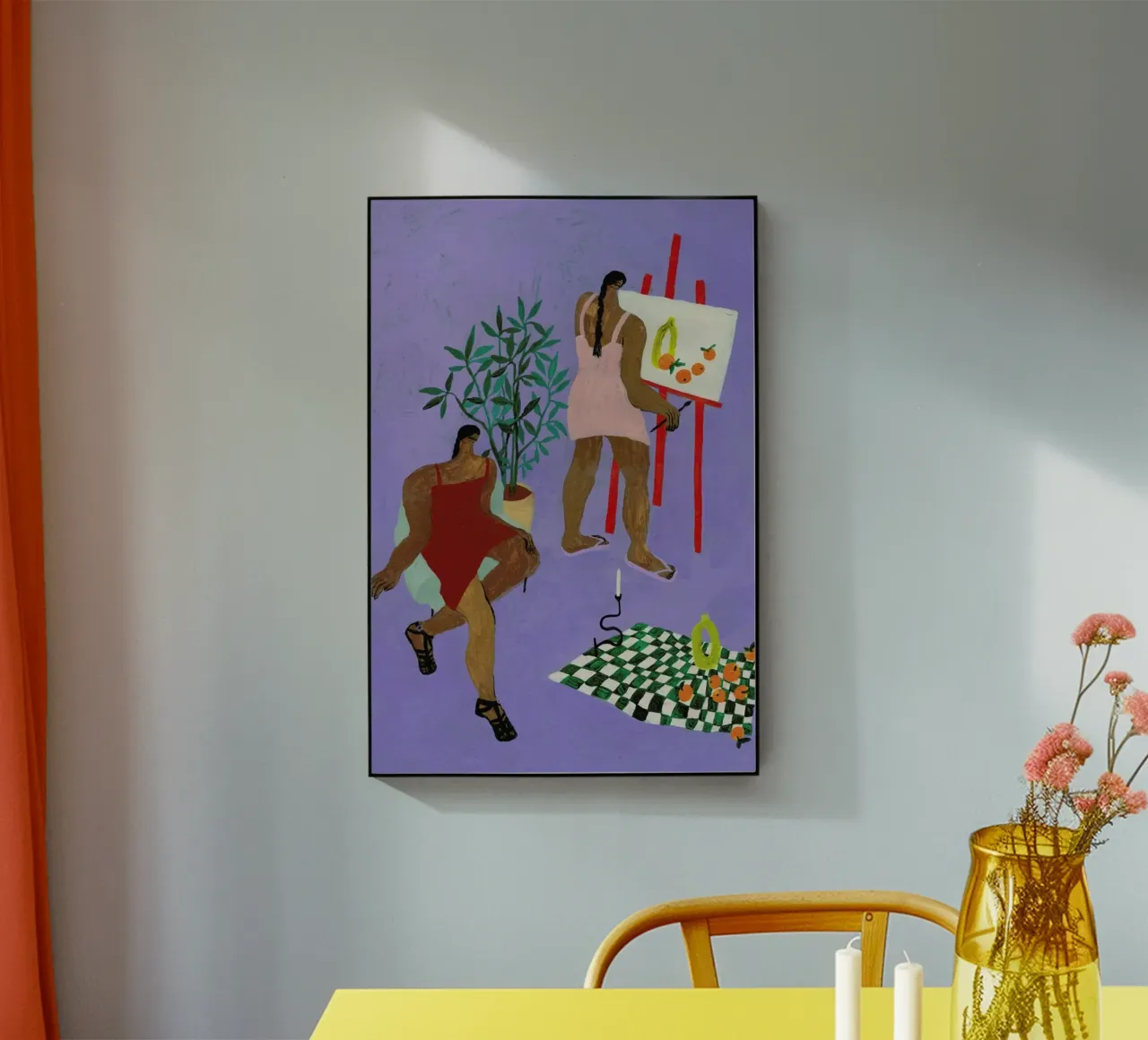 Still Life plexiglass da Nudes and Croissants