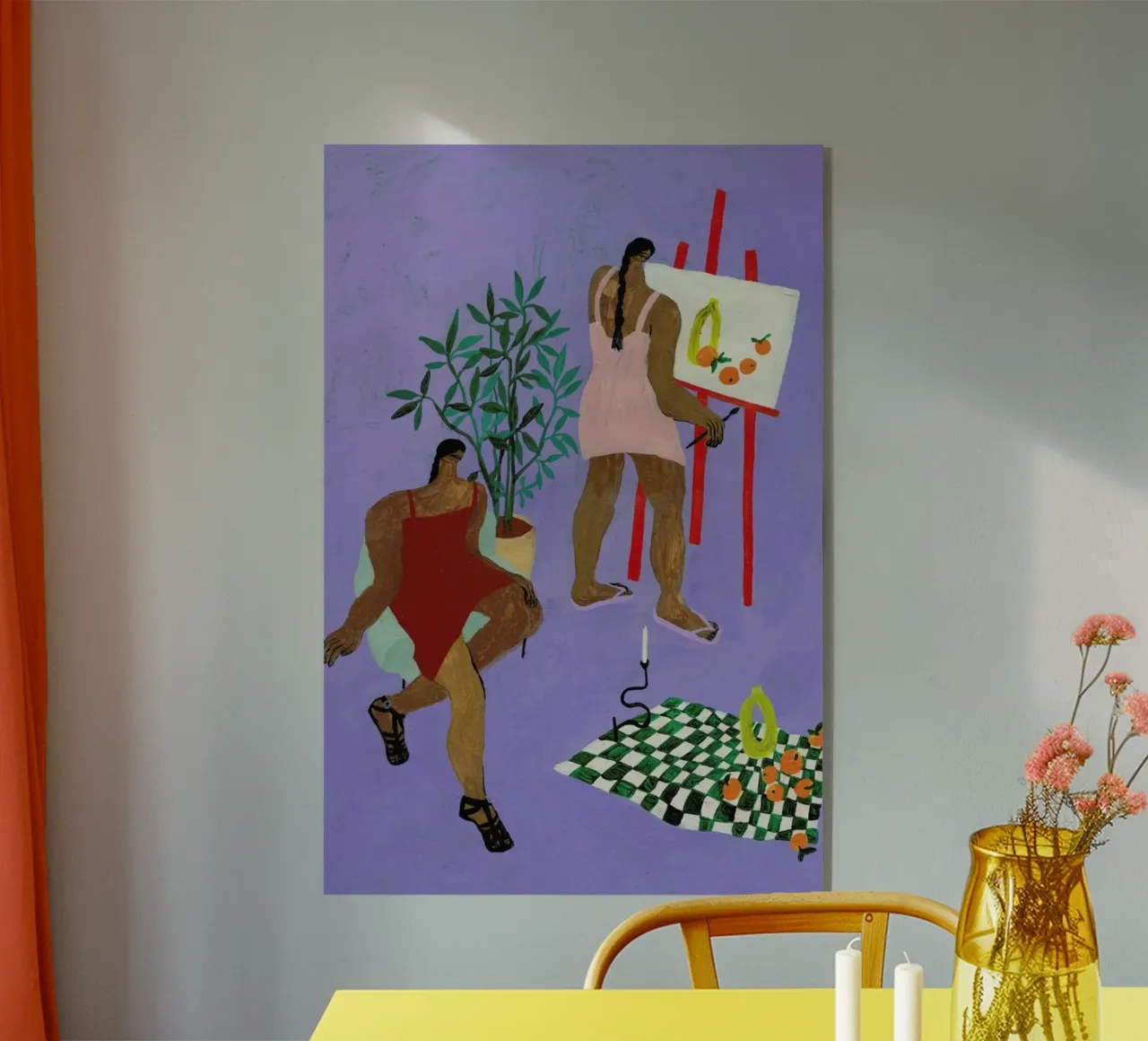 Still Life plexiglass da Nudes and Croissants