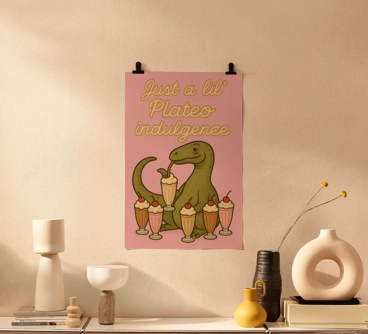 Meme divertente del Plateosauro poster da Funny Humor Art