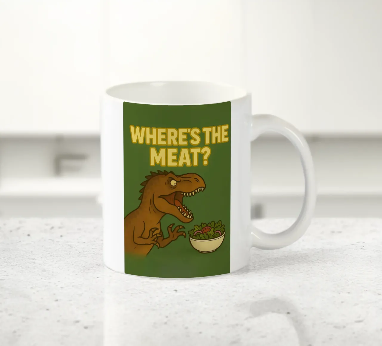 Funny Giganotosaurus Meme tazza in ceramica da Funny Humor Art