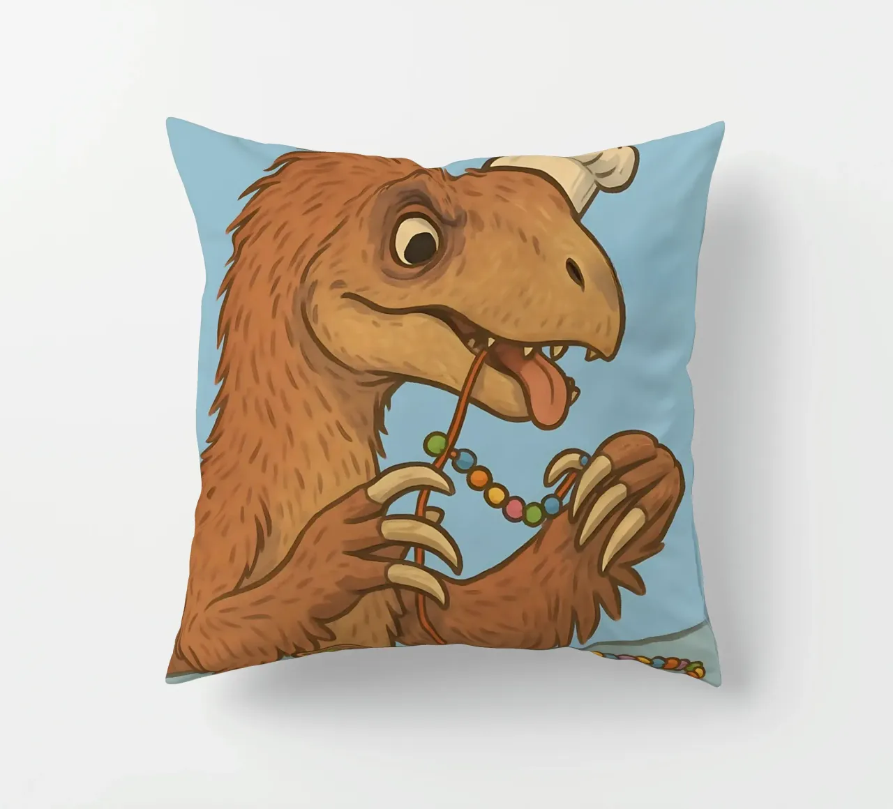 Meme divertente Nothronychus cuscino da Funny Humor Art