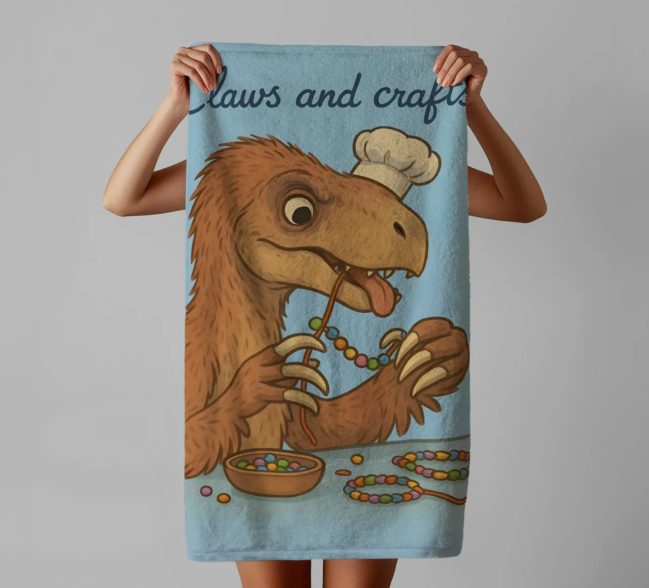 Meme divertente Nothronychus asciugamano da bagno da Funny Humor Art
