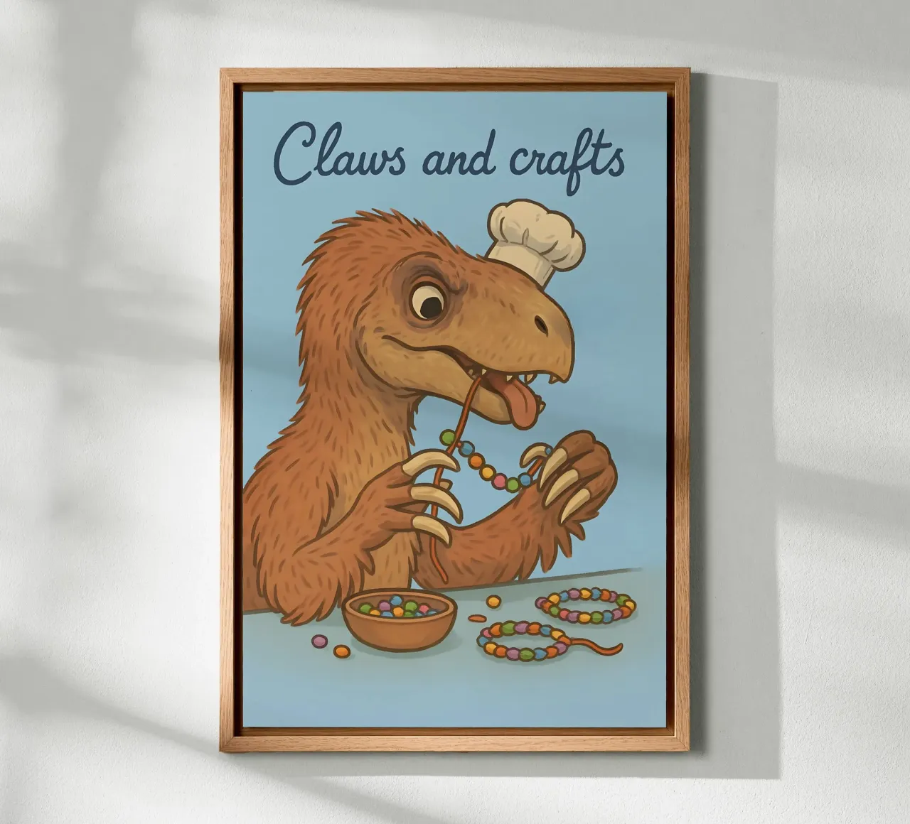 Meme divertente Nothronychus alluminio dibond da Funny Humor Art