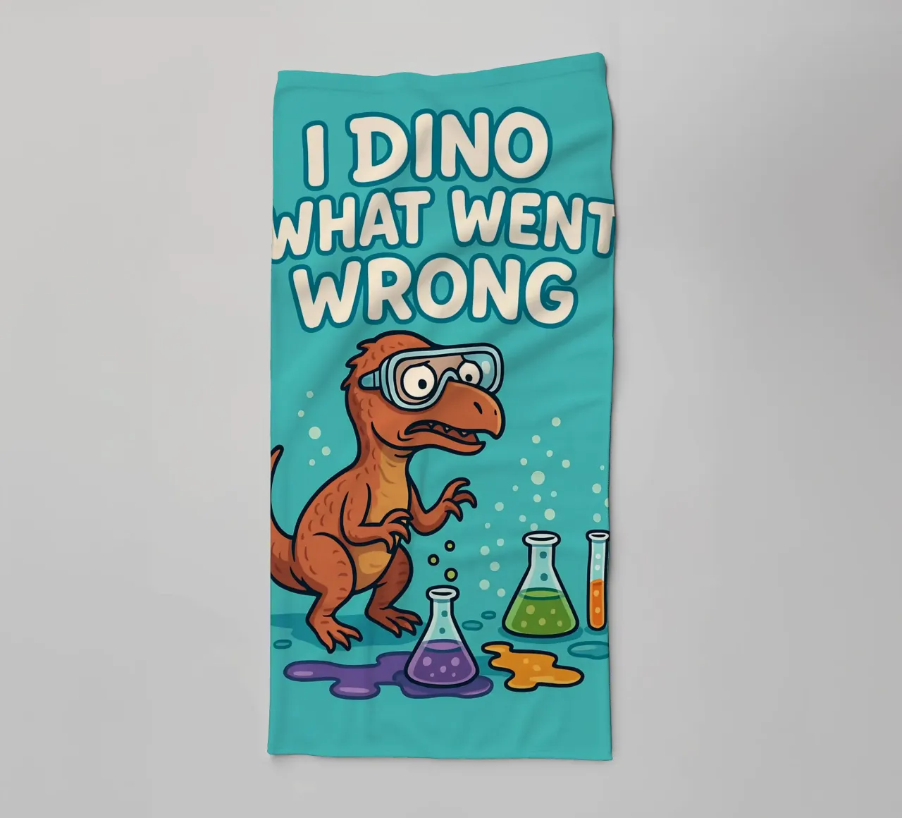 Funny Troodon Meme towel by Funny Humor Art