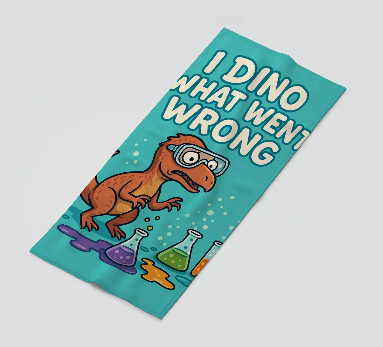 Meme divertente sui troodonti telo mare da Funny Humor Art