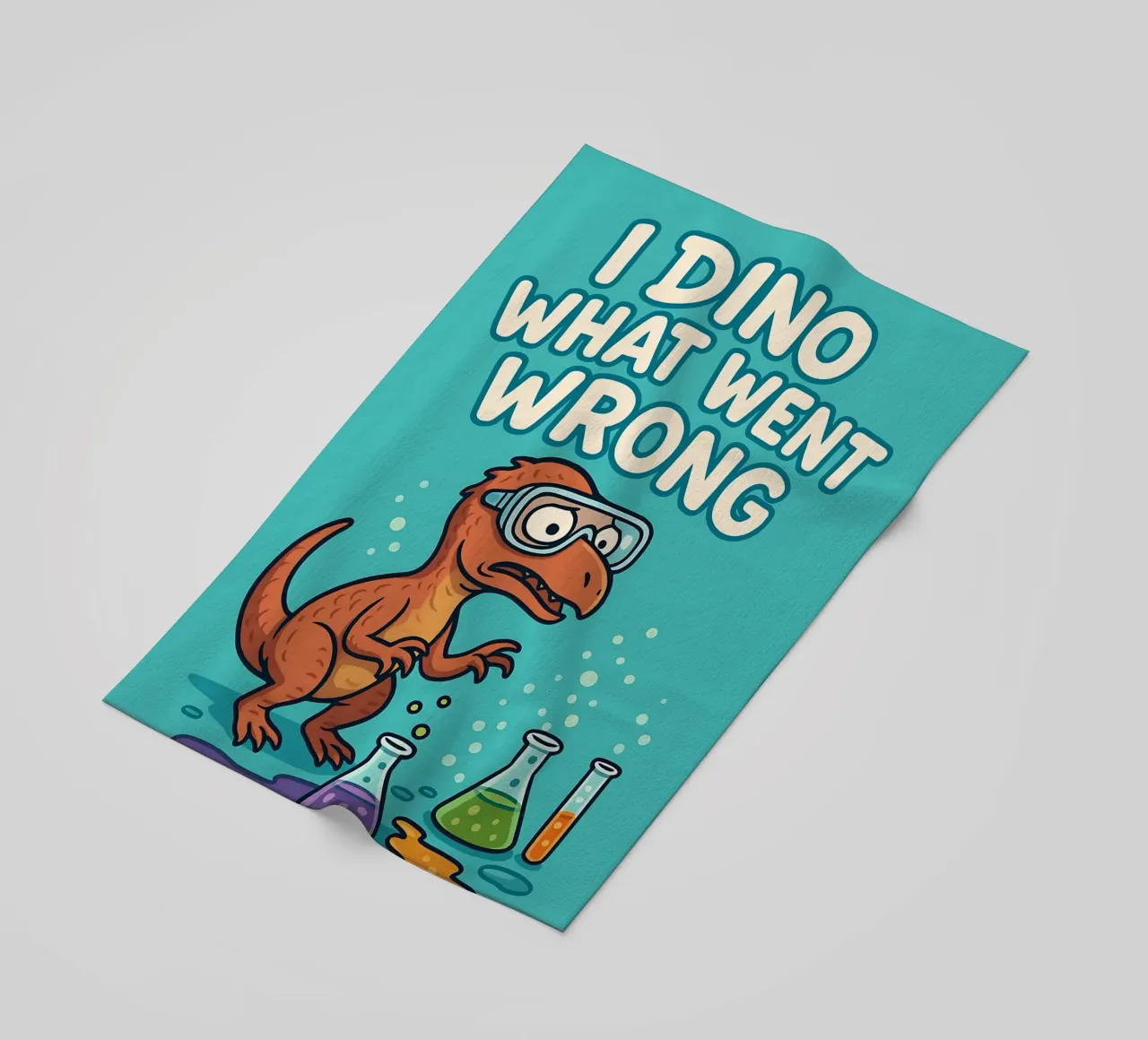 Meme divertente sui troodonti telo mare da Funny Humor Art