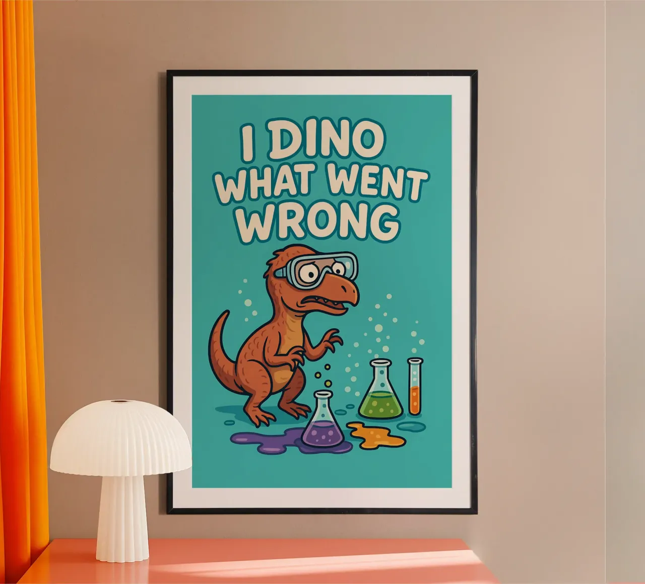 Lustiges Troodon Meme Hahnemühle von Funny Humor Art