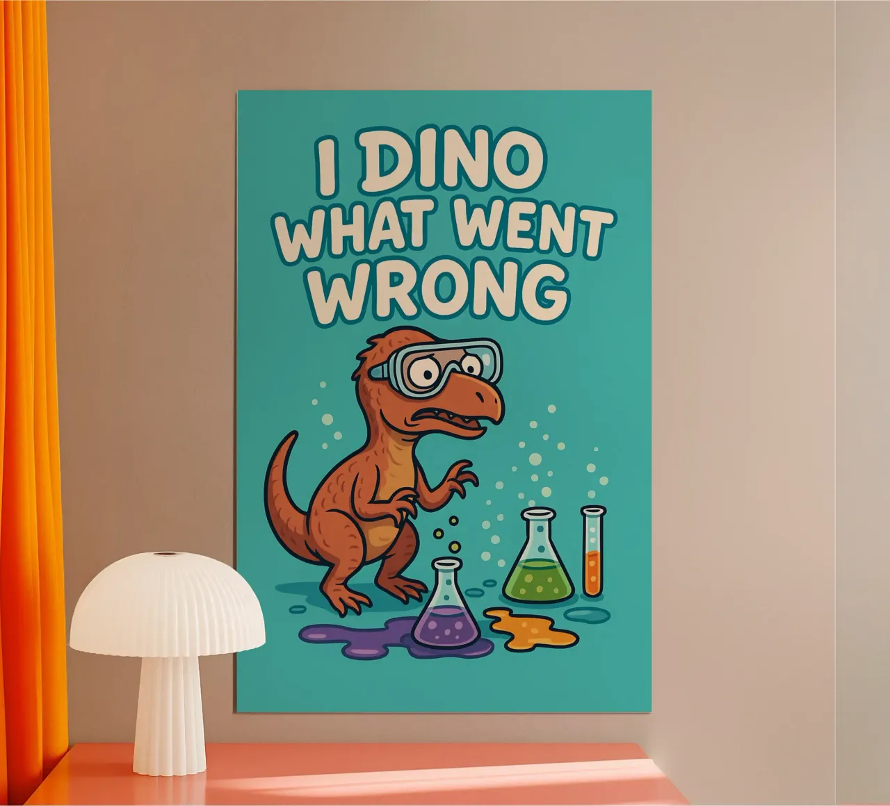 Lustiges Troodon Meme Hahnemühle von Funny Humor Art