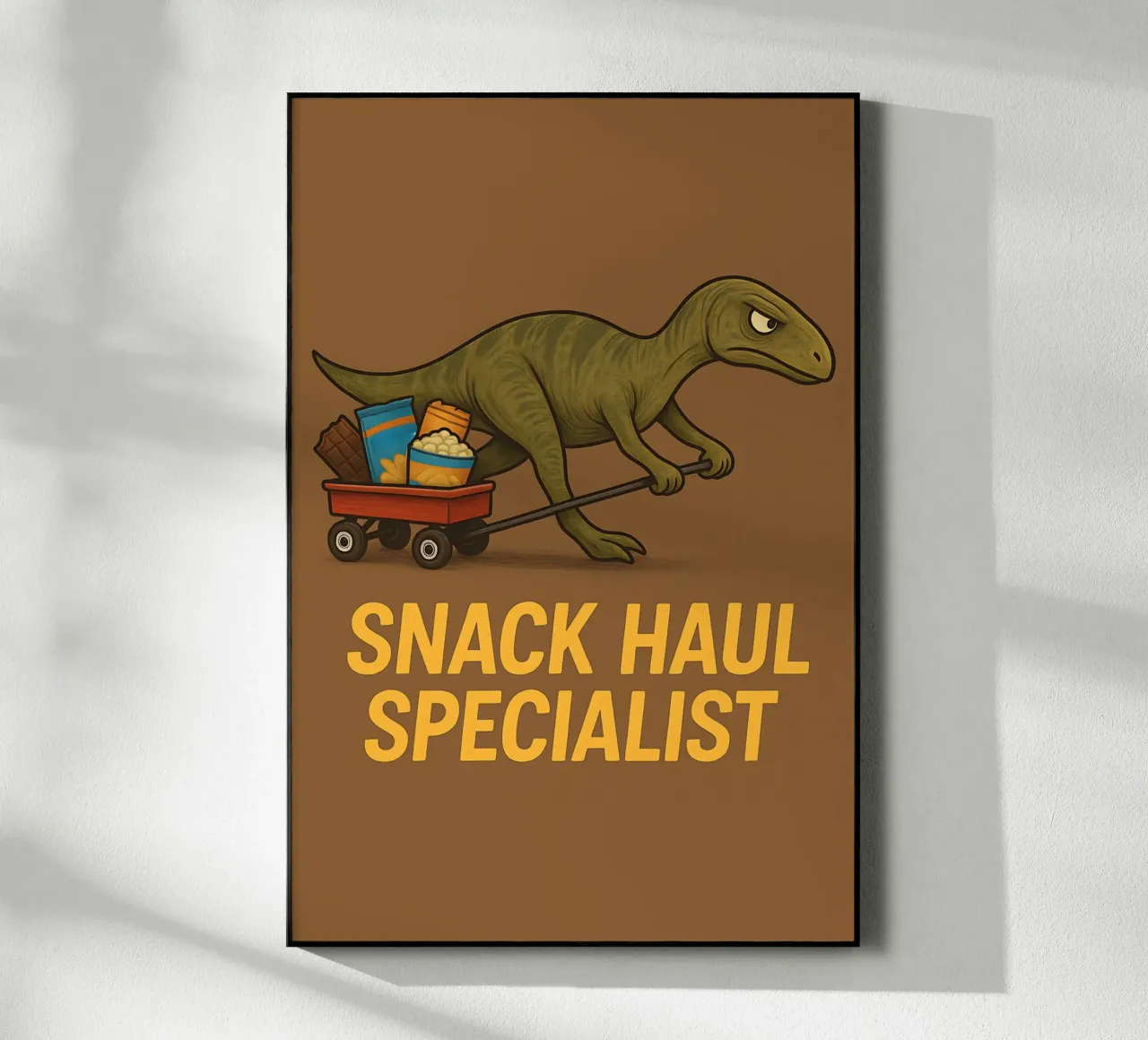 Meme divertido de Tenontosaurus metacrilato de Funny Humor Art